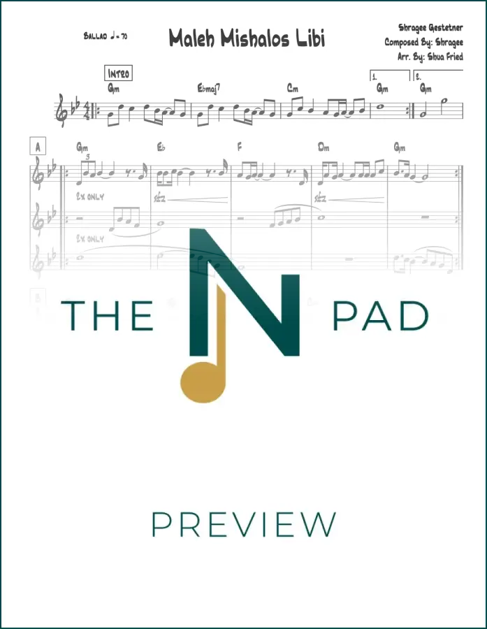 Sheet music for Maleh&
