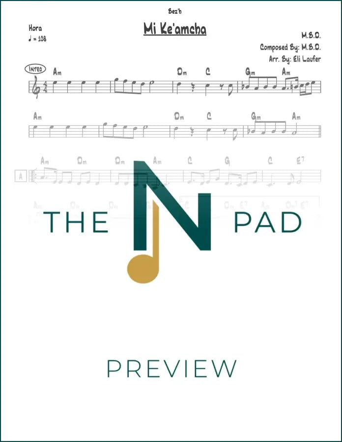 Sheet music for "Mi Ke&