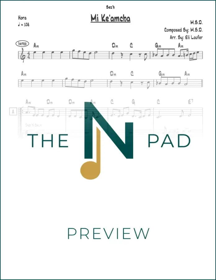 Sheet music for "Mi Ke&