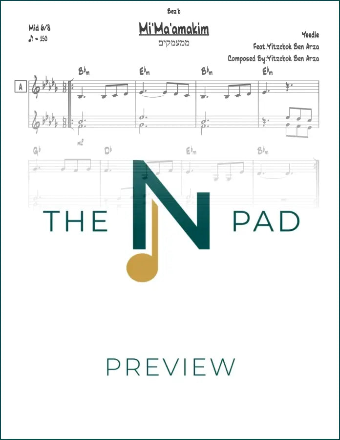 Sheet music for Mi&