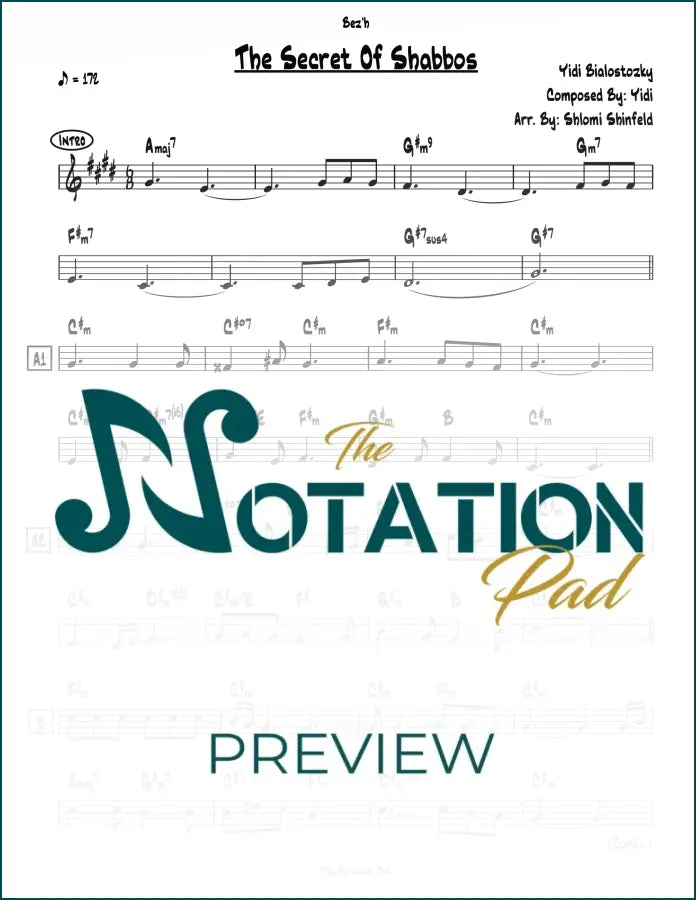 The Secret Of Shabbos - Bialostozky Lead Sheet Sheet Music
