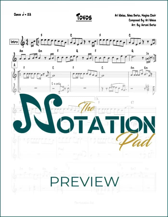 Tovos - Berko 2-Liner Sheet Music