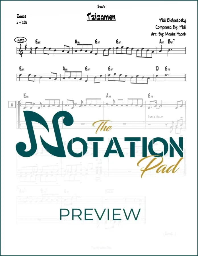 Tzizamen - Bialostozky 2-Liner Sheet Music