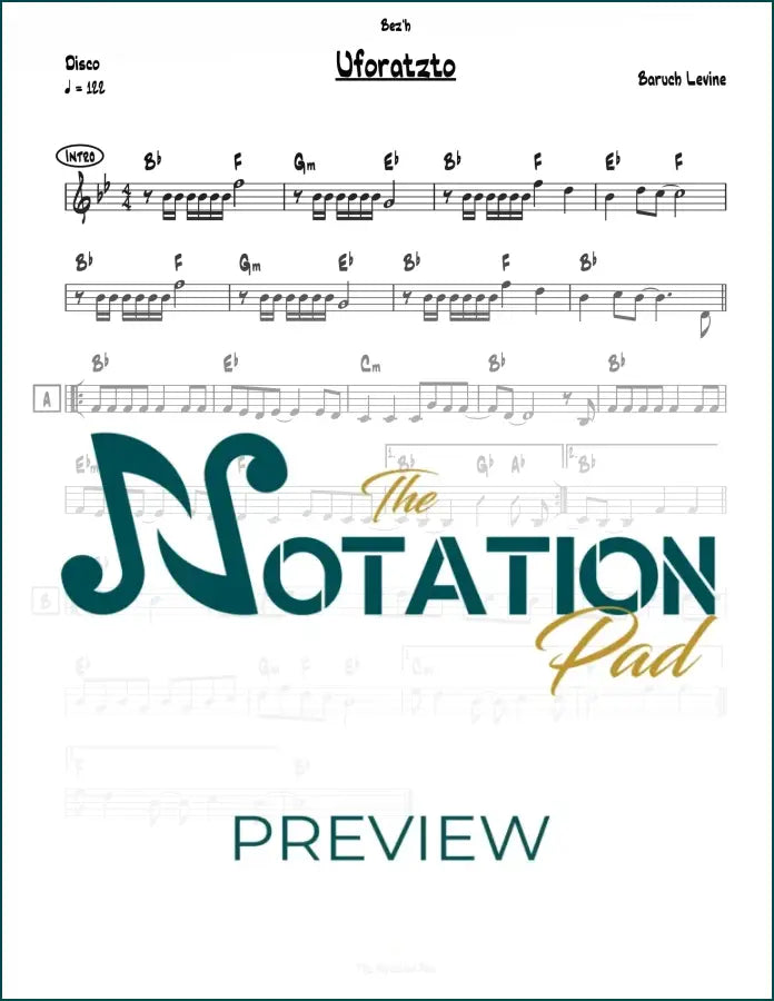 Uforatzto - Levine Lead Sheet Sheet Music