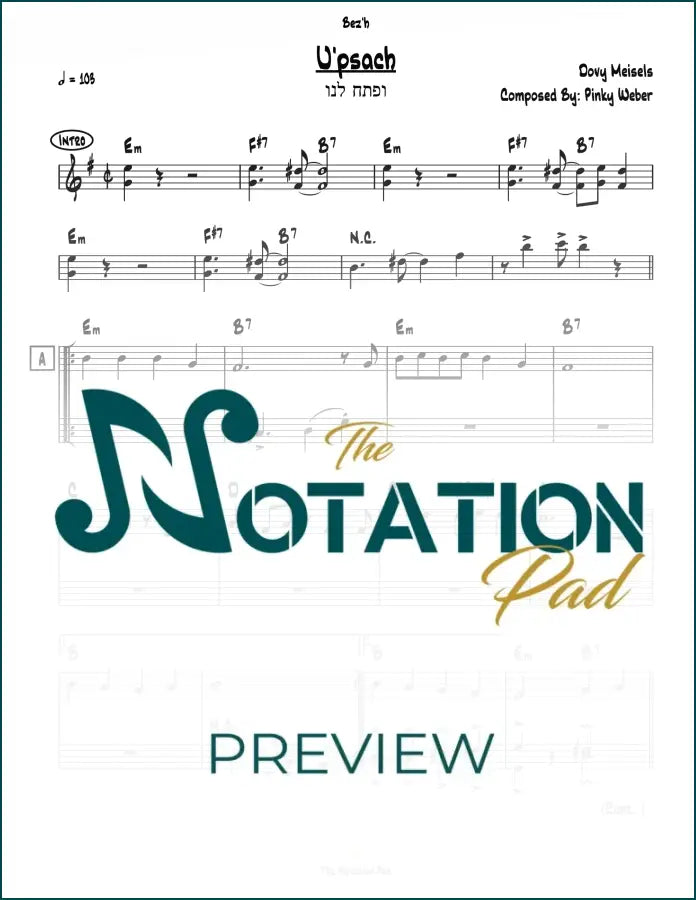 Upsach 2-Liner Sheet Music
