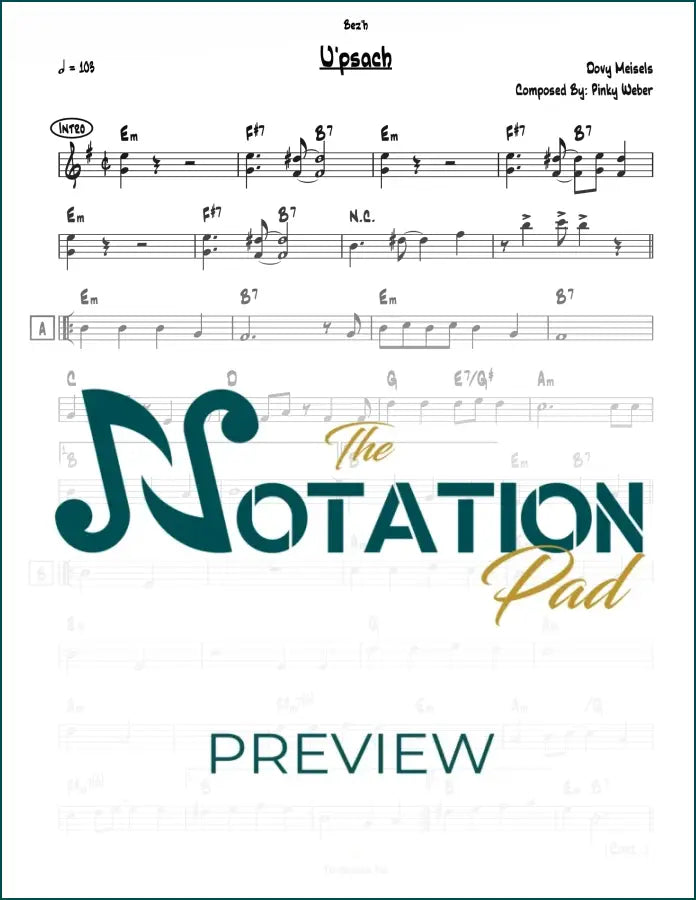 Upsach Lead Sheet Sheet Music