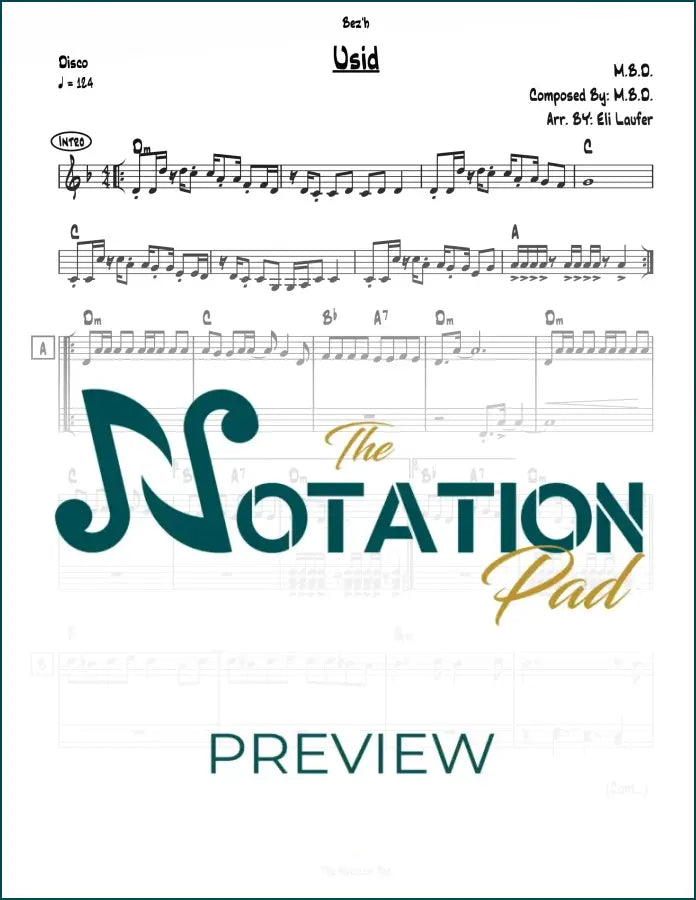 Usid - MBD 2-Liner Sheet Music