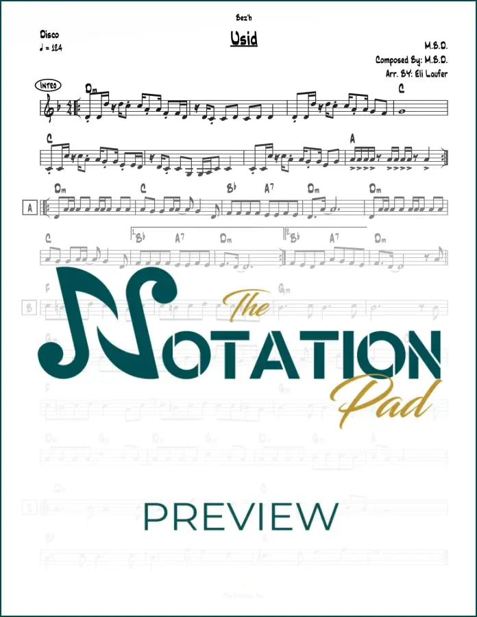 Usid - MBD Lead Sheet Sheet Music