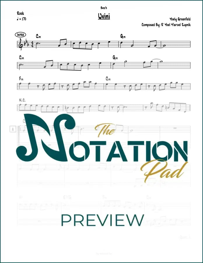 Uvini 2-Liner Sheet Music