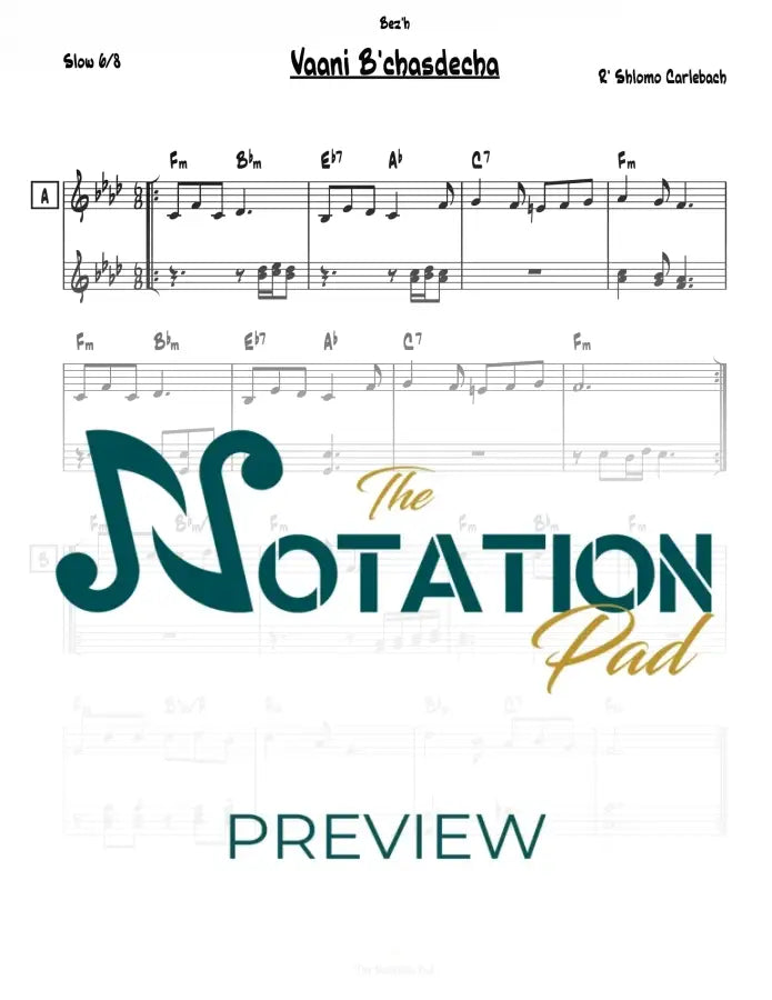 Vaani Bechasdecha 2-Liner Sheet Music