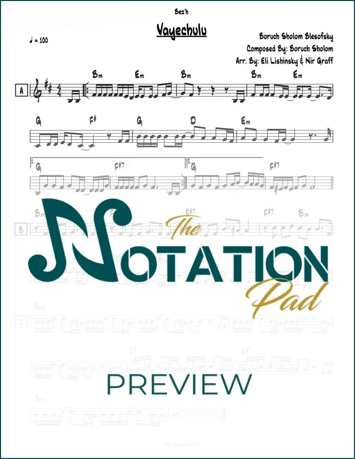 Vayechulu - Boruch Sholom - Lead Sheet - Sheet Music
