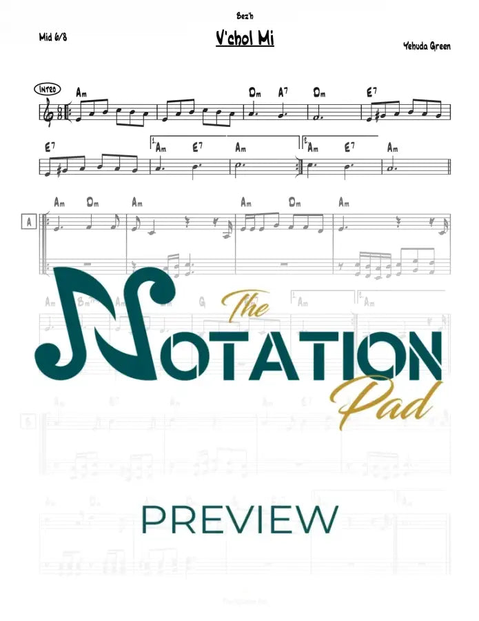 Vechol Mi 2-Liner Sheet Music