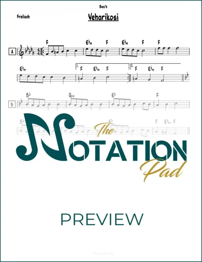 Veharikosi - Trad Lead Sheet Sheet Music