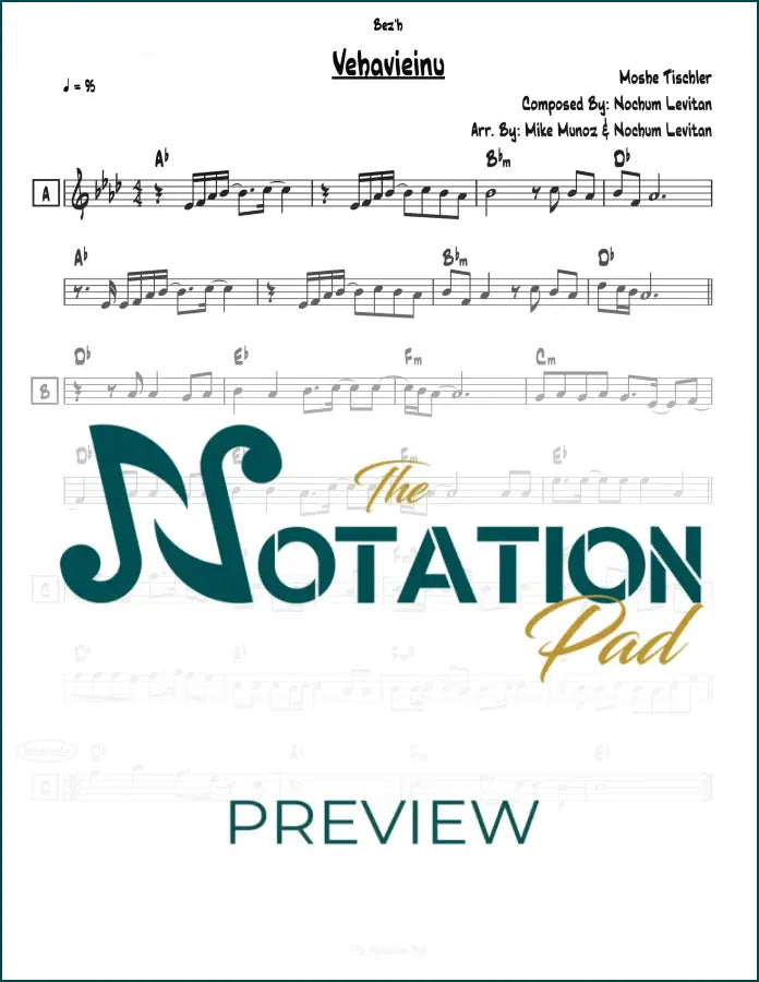 Vehavieinu - Tischler - Lead Sheet - Sheet Music