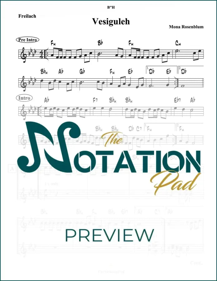 Vesigoleh - Mona 2-Liner Sheet Music