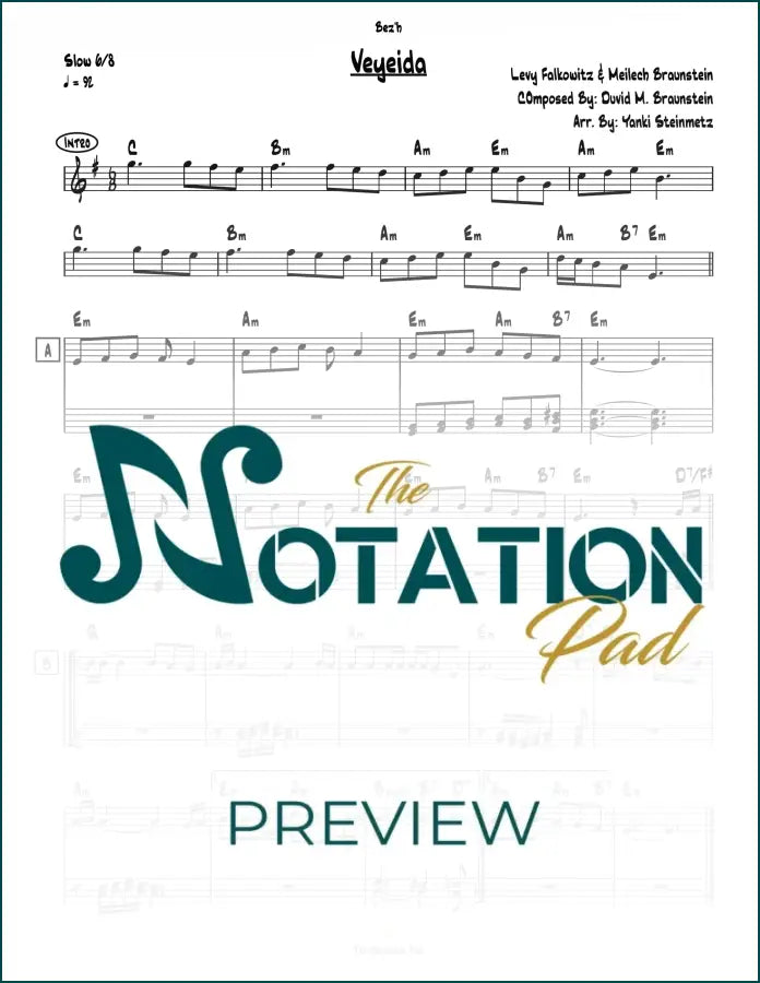 Veyeida - Falkowitz - Braunstein 2-Liner Sheet Music