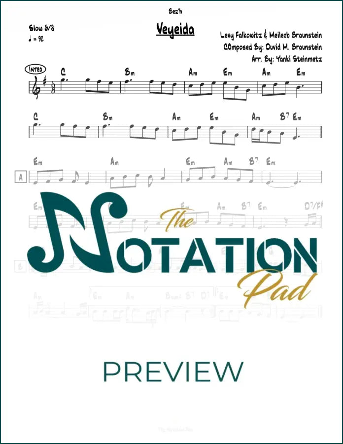 Veyeida - Falkowitz - Braunstein Lead Sheet Sheet Music