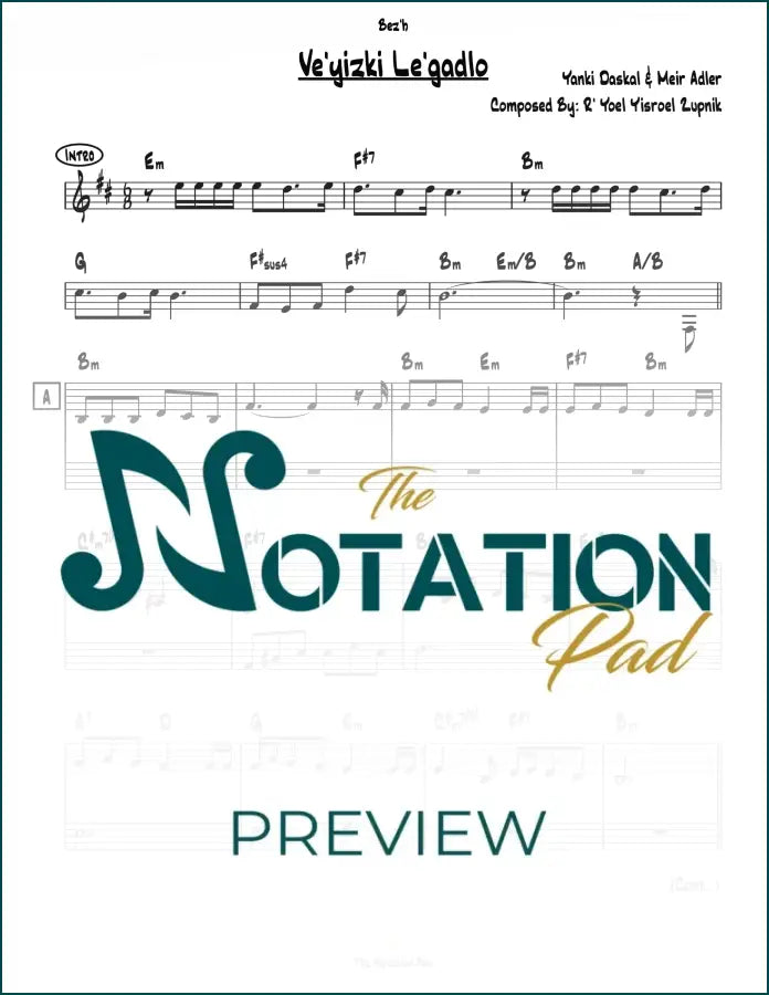 Veyizki 2-Liner Sheet Music