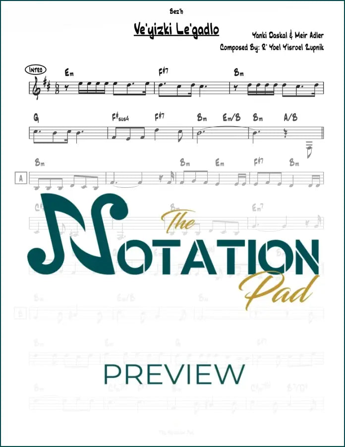 Veyizki Lead Sheet Sheet Music