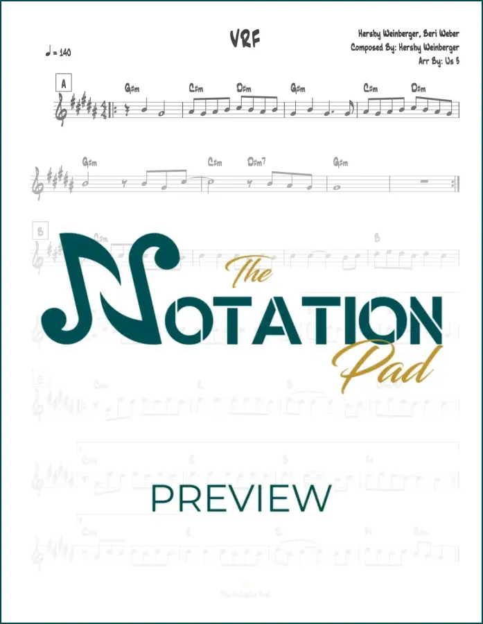 VRF - Beri / Hershy - Lead Sheet - Sheet Music