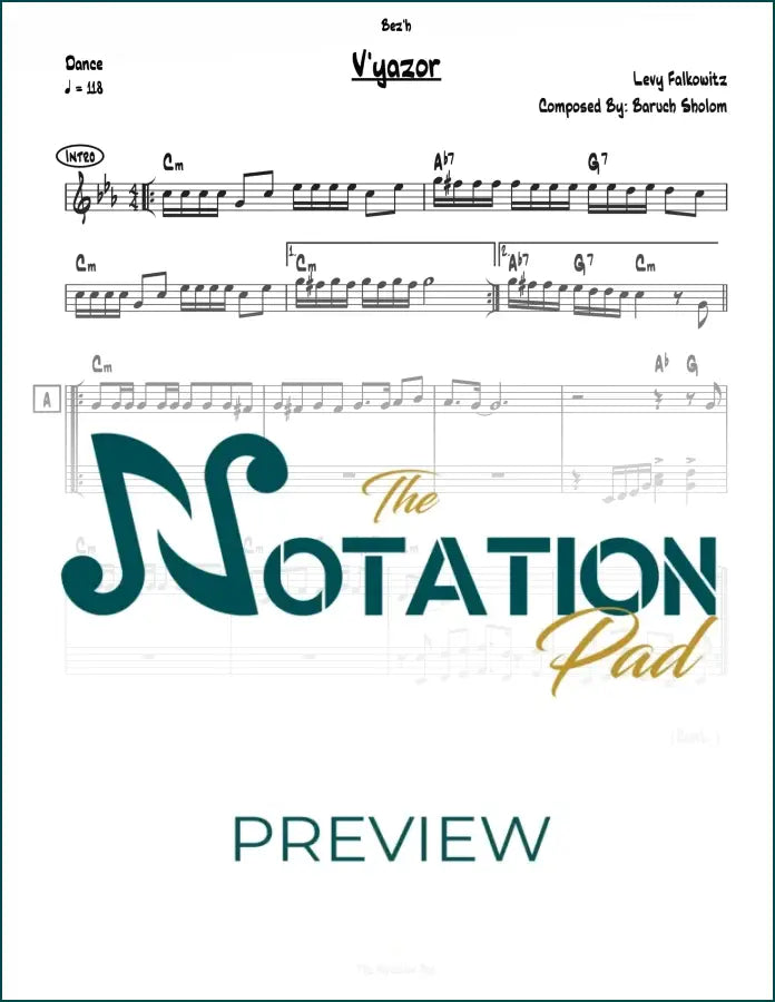 V’yazor - Falkowitz 2-Liner Sheet Music