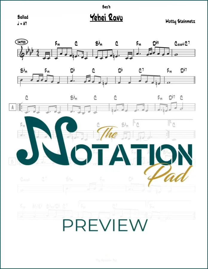 Yehei Ravu - Steinmetz - Lead Sheet - Sheet Music