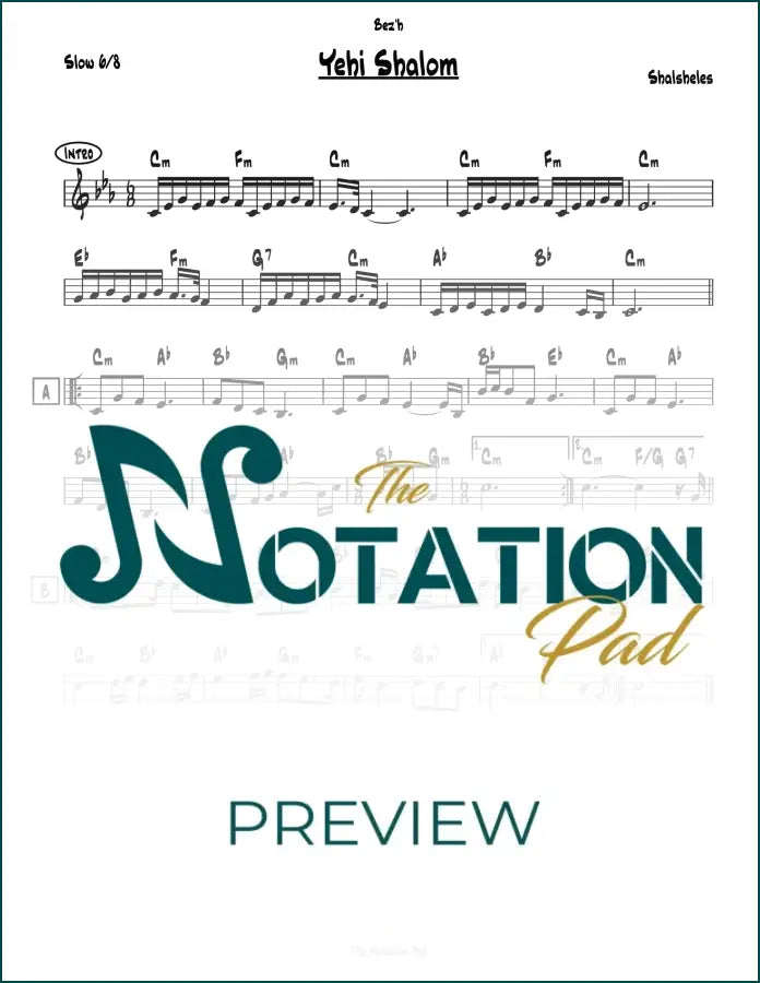 Yehi Shalom Lead Sheet Sheet Music