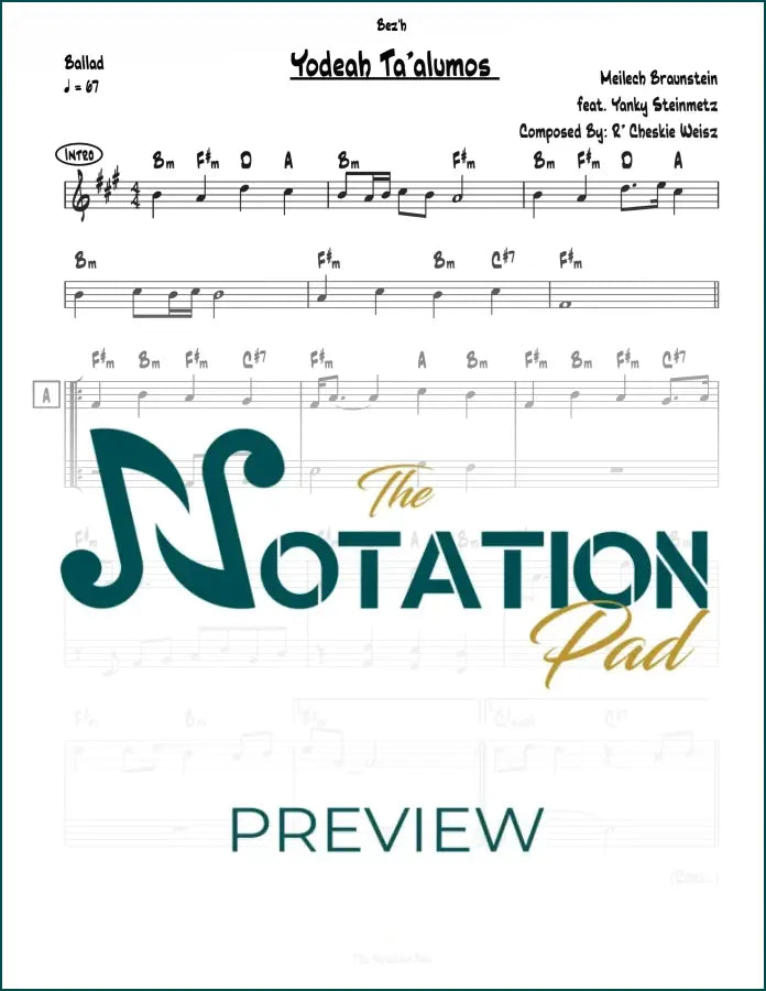 Yodeah Talumos 2-Liner Sheet Music