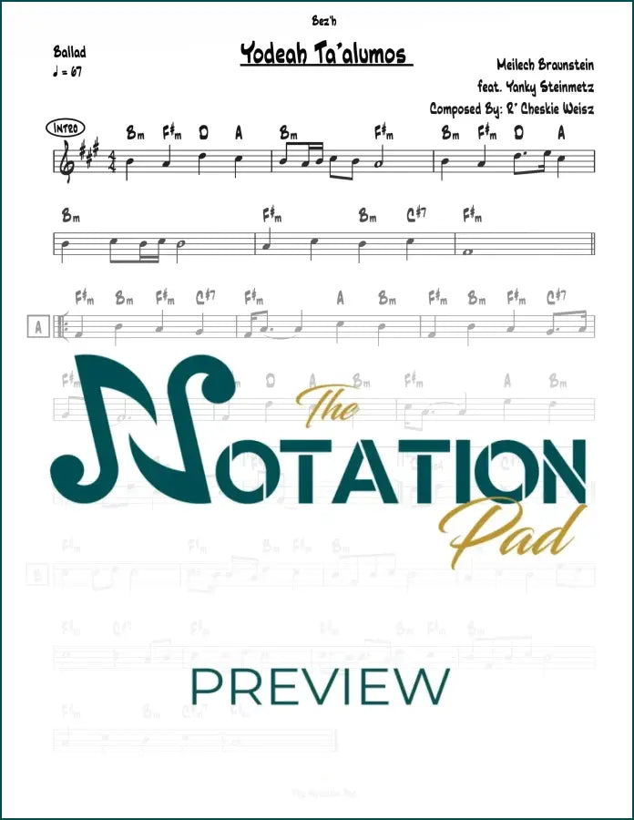 Yodeah Talumos Lead Sheet Sheet Music