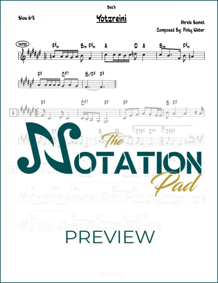 Yoitzreiny Lead Sheet Sheet Music