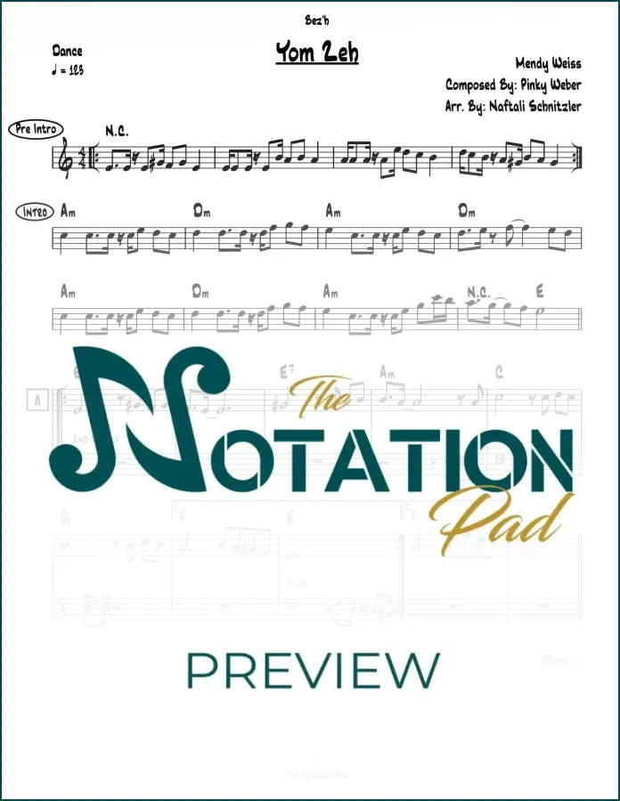 Yom Zeh - Mendy Weiss 2-Liner Sheet Music