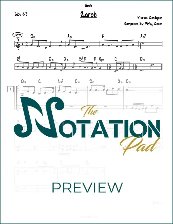 Zaroh Werdyger 2 Liner Sheet Music