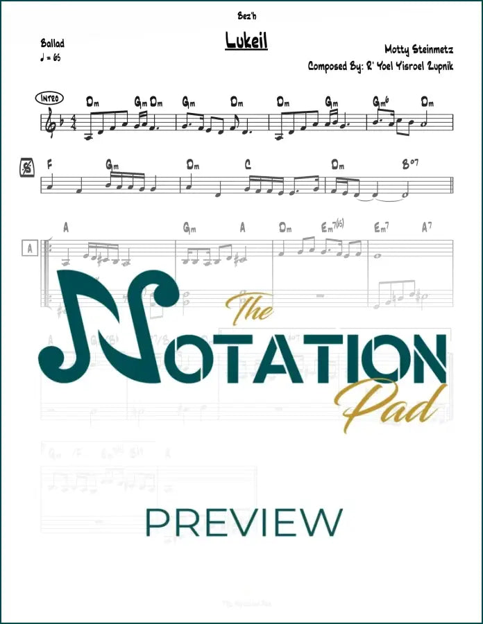 Zemiros 2-Liner Sheet Music